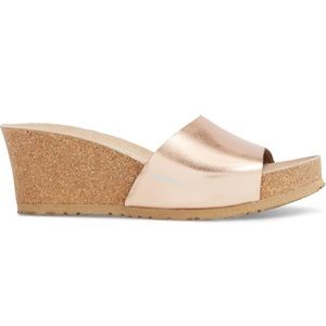 Mephisto Lise platform wedge sandal rose gold 37